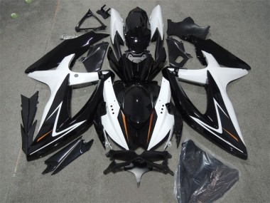 Carénage GSXR 600 K8 08-10 - Noir Blanc