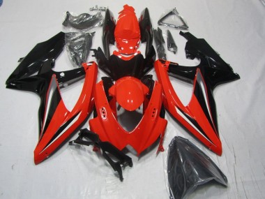 Carénage GSXR 600 K8 08-10 - Rouge Noir