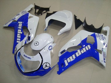 Carénage GSXR 750 K1 K2 K3 01-03 - Bleu Blanc Jordan