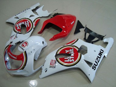 Carénage GSXR 750 K1 K2 K3 01-03 - Rouge Blanc Lucky Strike