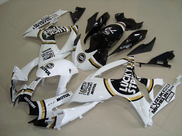 Carénage GSXR 750 K6 06-07 - Blanc Lucky Strike Noir Motul Carénage GSXR 750 K6 06-07 - Blanc Lucky Strike Noir Motul