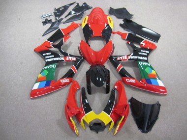 Carénage GSXR 750 K6 06-07 - Rouge Noir Vert
