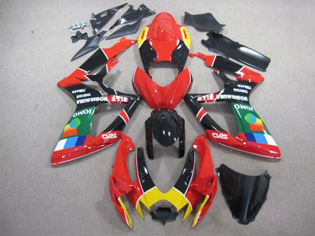 Carénage GSXR 750 K6 06-07 - Rouge Noir Vert Carénage GSXR 750 K6 06-07 - Rouge Noir Vert