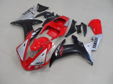 Carénage R1 02-03 - Rouge Matte Argent