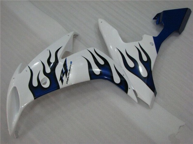 Carénage R1 04-06 - Blanc Bleu Flamme