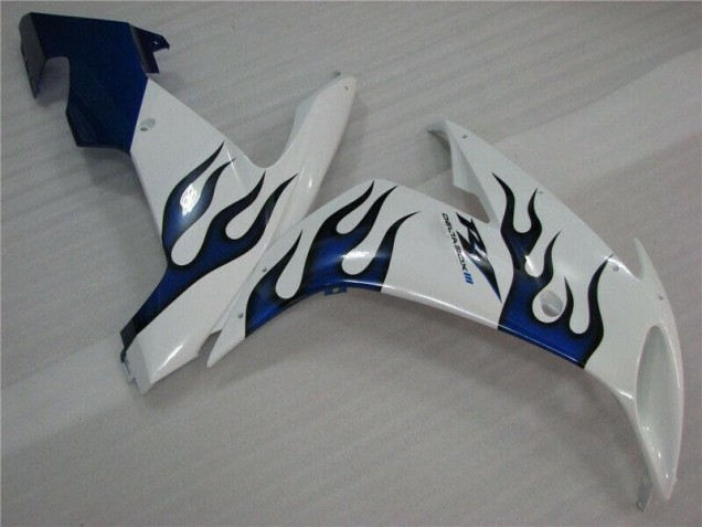 Carénage R1 04-06 - Blanc Bleu Flamme