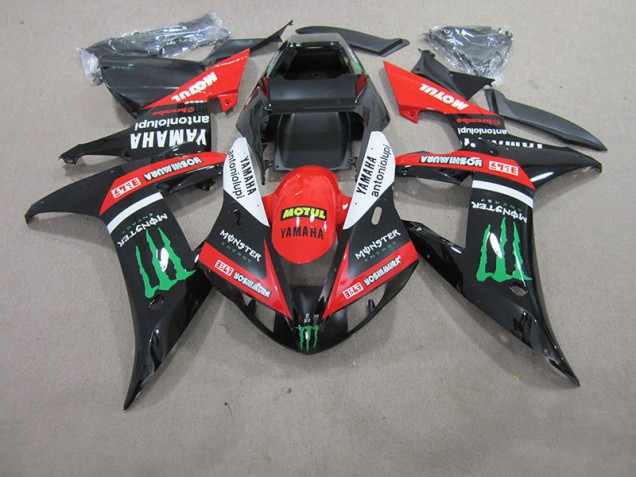 Carénage R1 04-06 - Rouge Blanc Noir Motul Carénage R1 04-06 - Rouge Blanc Noir Motul