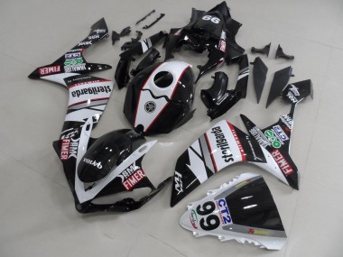 Carénage R1 07-08 - Noir Blanc Décalque Packs