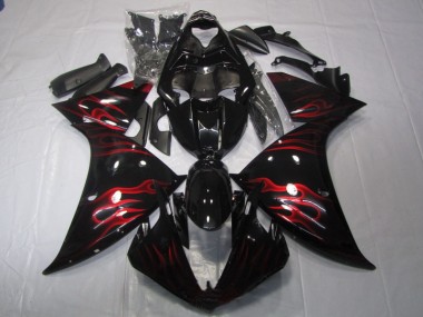 Carénage R1 09-11 - Noir Rouge Flamme