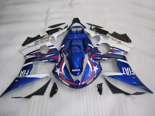 Carénage R6 03-05 - Bleu Blanc Motul Fiat Carénage R6 03-05 - Bleu Blanc Motul Fiat