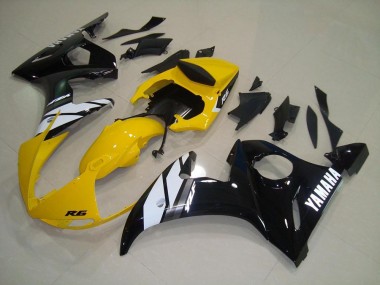 Carénage R6 03-05 - Jaune Noir