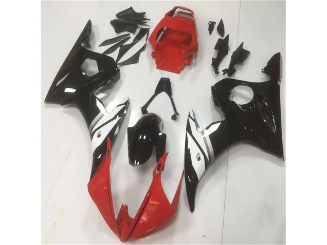 Carénage R6 03-05 - Rouge Noir Blanc