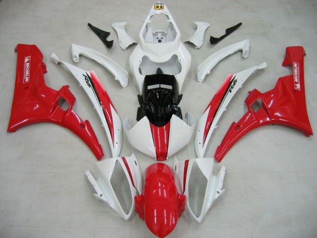 Carénage R6 06-07 - Blanc Rouge Michelin