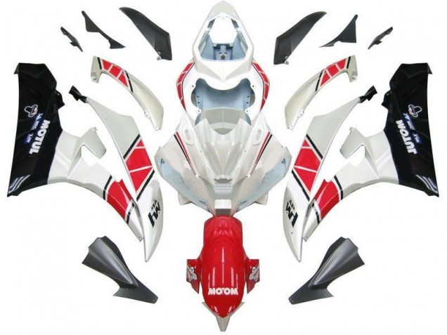 Carénage R6 06-07 - Blanc Rouge Noir