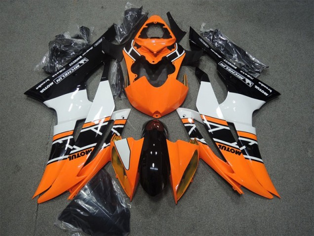 Carénage R6 08-16 - Orange Noir Motul
