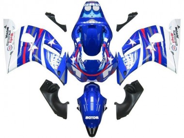 Carénage R6 98-02 - Bleu Blanc Star Fiat