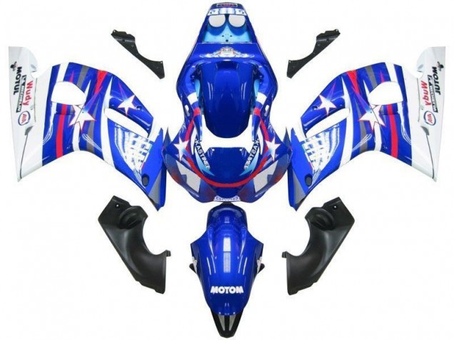 Carénage R6 98-02 - Bleu Blanc Star Fiat