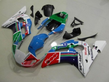 Carénage R6 98-02 - Bleu Blanc Vert Rouge Wudy Motul Dunlop