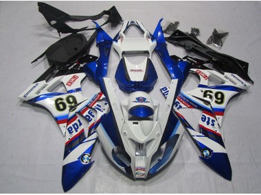 Carénage S1000RR 09-14 - Blanc Bleu Sterilgarda 69