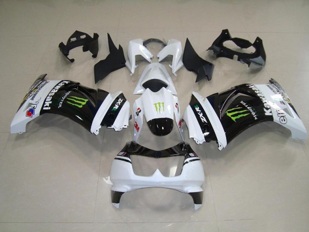 Carénage ZX 250R 08-12 - Noir Blanc Monster Carénage ZX 250R 08-12 - Noir Blanc Monster