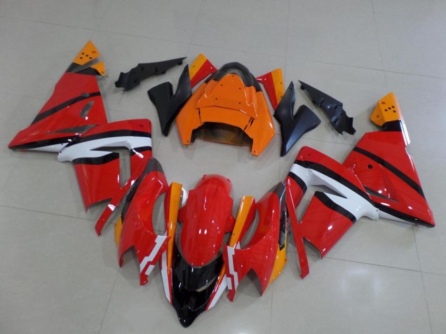 Carénage ZX10R 03-05 - Orange Noir et Blanc