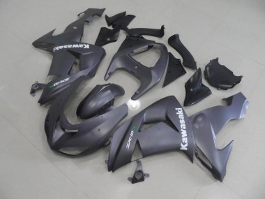 Carénage ZX10R 06-07 - Gris avec Blanc Décalque