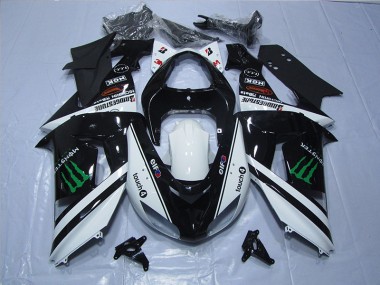 Carénage ZX10R 06-07 - Noir Blanc Touch4 Monster