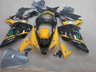 Carénage ZX10R 06-07 - Noir Jaune Touch4 Monster