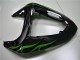 Carénage ZX10R 06-07 - Noir Vert Flamme