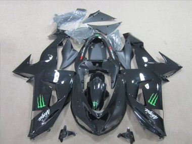 Carénage ZX10R 06-07 - Noir Vert Monster Ninja