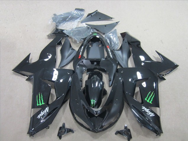 Carénage ZX10R 06-07 - Noir Vert Monster Ninja Carénage ZX10R 06-07 - Noir Vert Monster Ninja