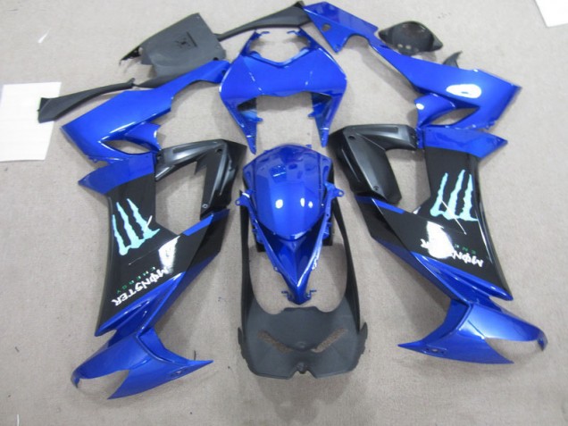 Carénage ZX10R 08-10 - Noir Bleu Monster