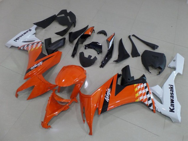 Carénage ZX10R 08-10 - Orange et Blanc