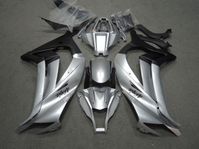 Carénage ZX10R 11-15 - Argent Noir Ninja