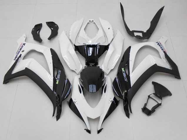 Carénage ZX10R 16-19 - Blanc Noir