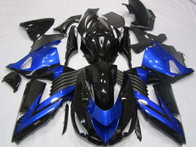 Carénage ZX14R ZZR 1400 06-11 - Noir Bleu Carénage ZX14R ZZR 1400 06-11 - Noir Bleu
