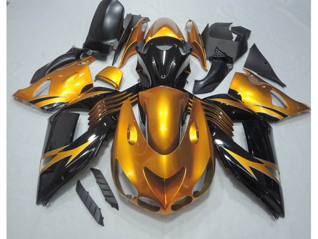 Carénage ZX14R ZZR 1400 06-11 - Noir Or
