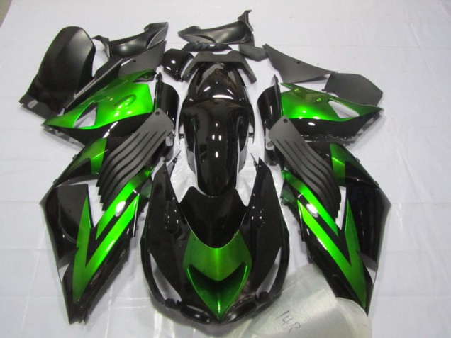 Carénage ZX14R ZZR 1400 06-11 - Noir Vert