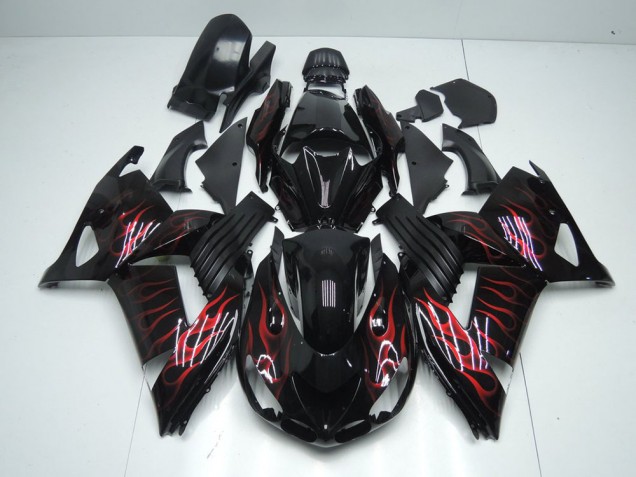 Carénage ZX14R ZZR 1400 06-11 - Rouge Flamme