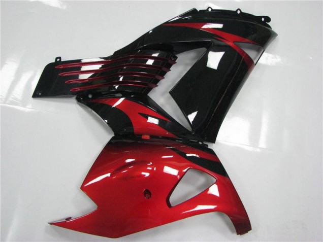 Carénage ZX14R ZZR 1400 06-11 - Rouge Noir Carénage ZX14R ZZR 1400 06-11 - Rouge Noir