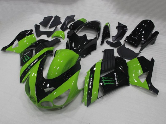 Carénage ZX14R ZZR 1400 06-11 - Vert Monster