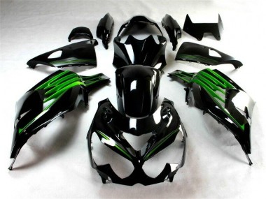 Carénage ZX14R ZZR 1400 12-21 - Noir Vert