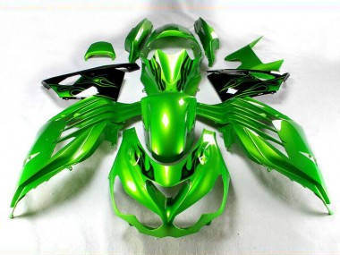 Carénage ZX14R ZZR 1400 12-21 - Vert Noir