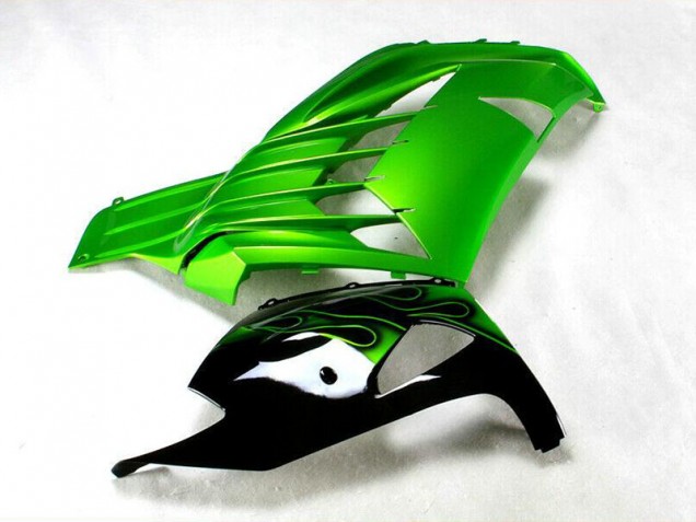 Carénage ZX14R ZZR 1400 12-21 - Vert Noir Carénage ZX14R ZZR 1400 12-21 - Vert Noir
