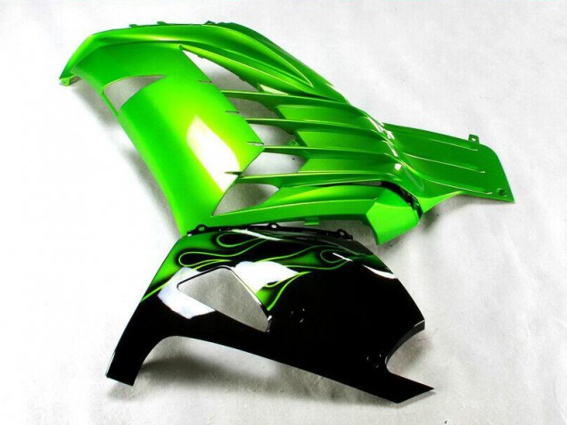 Carénage ZX14R ZZR 1400 12-21 - Vert Noir Carénage ZX14R ZZR 1400 12-21 - Vert Noir