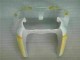 Carénage ZX6R 00-02 - Blanc Jaune Flamme Carénage ZX6R 00-02 - Blanc Jaune Flamme