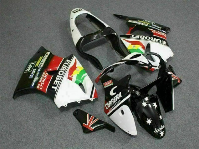 Carénage ZX6R 00-02 - Noir Blanc Eurobet