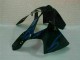 Carénage ZX6R 00-02 - Noir avec Bleu Flamme
