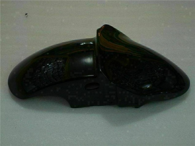Carénage ZX6R 00-02 - Noir avec Bleu Flamme