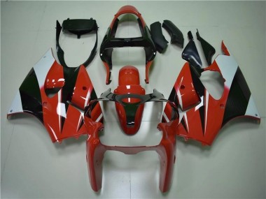 Carénage ZX6R 00-02 - Rouge Noir Blanc